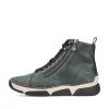 Rieker Damen Schnürstiefel laubgrün