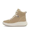 Rieker Damen Schnürstiefel lehmbeige