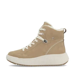 Rieker Damen Schnürstiefel lehmbeige