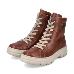 Rieker Damen Schnürstiefel kastanienbraun