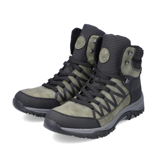 Rieker Damen Schnürstiefel khakigrün