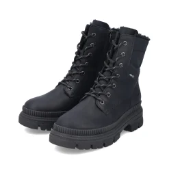 Rieker Damen Schnürstiefel nachtschwarz