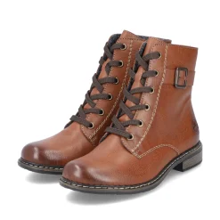 Rieker Damen Schnürstiefel kastanienbraun