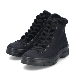 Rieker Damen Schnürstiefel urbanschwarz