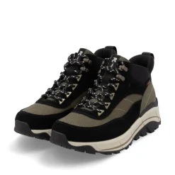 Rieker Damen Schnürstiefel urbanschwarz-khaki