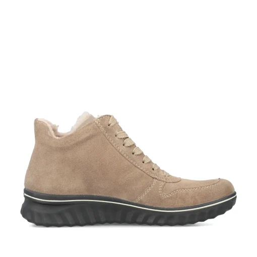 Rieker Damen Schnürstiefel braunbeige