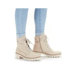 Rieker Damen Schnürstiefel vanillebeige