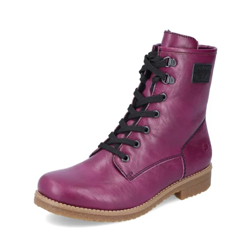 Rieker Damen Schnürstiefel aubergine
