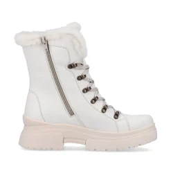 Rieker Damen Schnürstiefel frost white