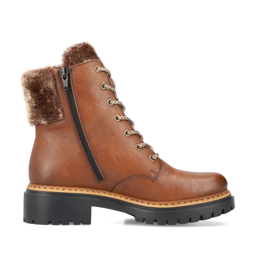 Rieker Damen Schnürstiefel kastanienbraun