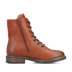 Rieker Damen Schnürstiefel fuchsbraun