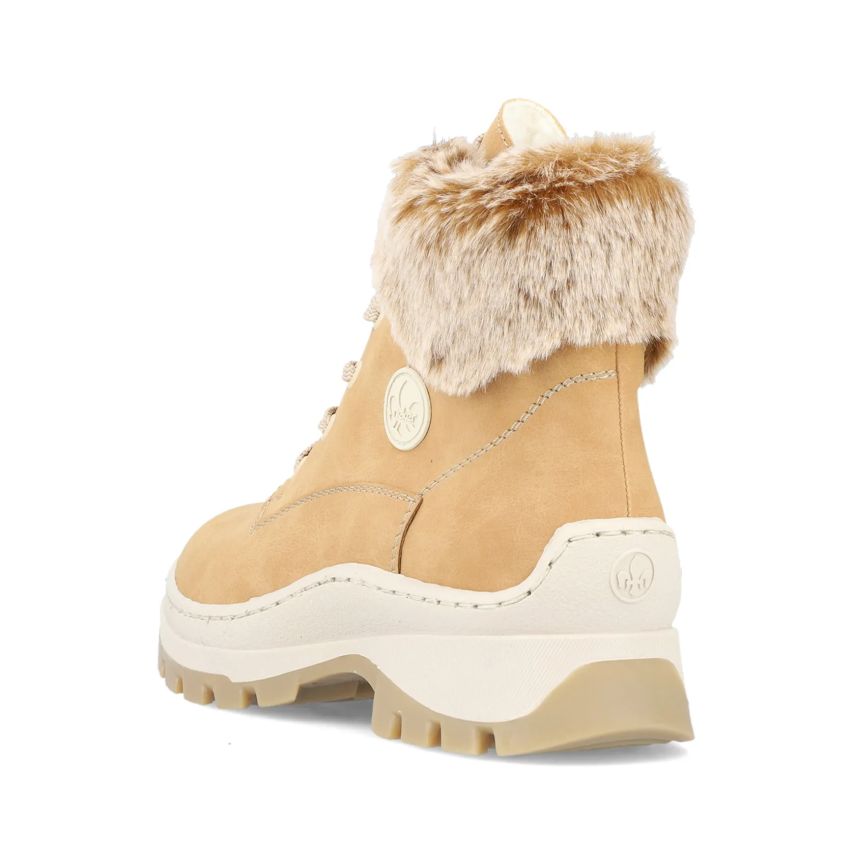 Rieker Damen Schnürstiefel karamellbraun