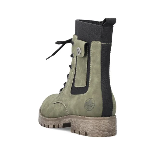 Rieker Damen Schnürstiefel laubgrün