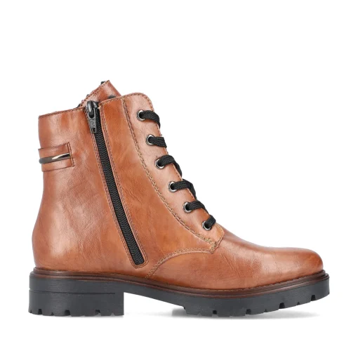Rieker Damen Schnürstiefel kupferbraun