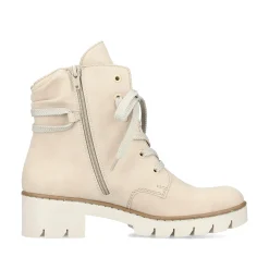 Rieker Damen Schnürstiefel vanillebeige