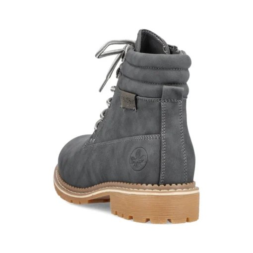 Rieker Damen Schnürstiefel granitgrau