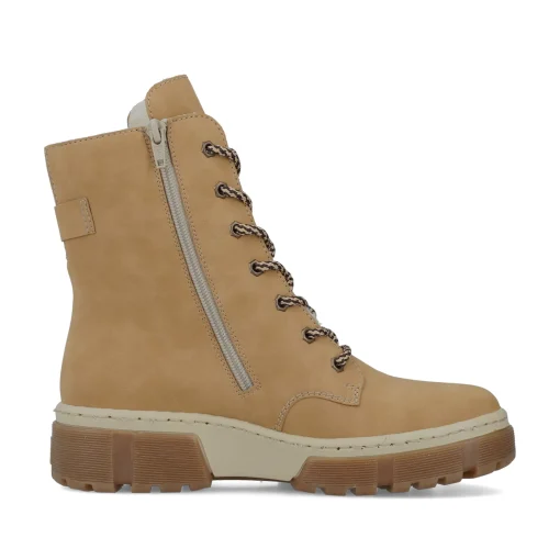 Rieker Damen Schnürstiefel kamelbraun