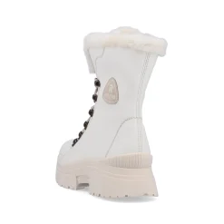 Rieker Damen Schnürstiefel frost white