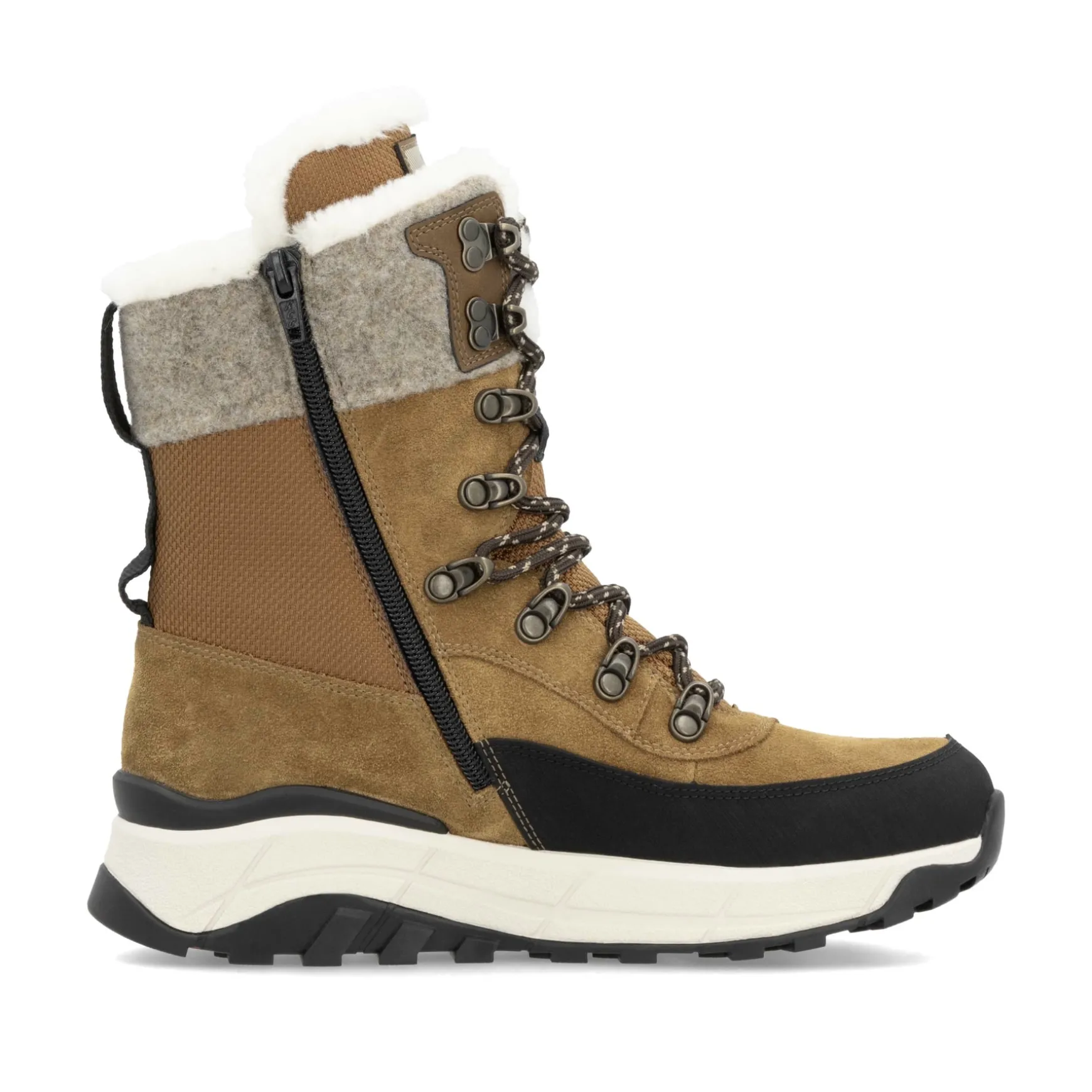 Rieker Damen Schnürstiefel kamelbraun