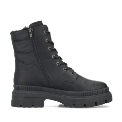 Rieker Damen Schnürstiefel nachtschwarz