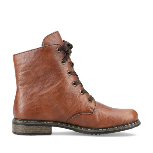 Rieker Damen Schnürstiefel kastanienbraun