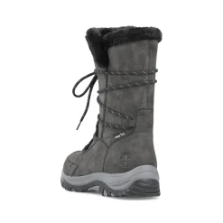 Rieker Damen Schnürstiefel stahlgrau