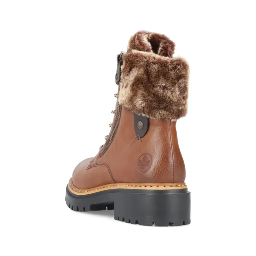 Rieker Damen Schnürstiefel kastanienbraun