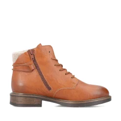 Rieker Damen Schnürstiefel karamellbraun