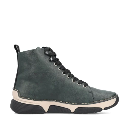 Rieker Damen Schnürstiefel laubgrün