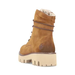 Rieker Damen Schnürstiefel kamelbraun
