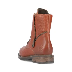Rieker Damen Schnürstiefel fuchsbraun