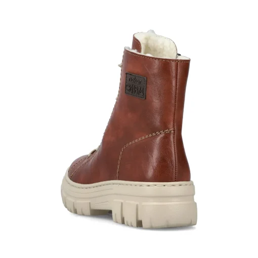 Rieker Damen Schnürstiefel kastanienbraun