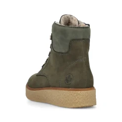 Rieker Damen Schnürstiefel schilfgrün