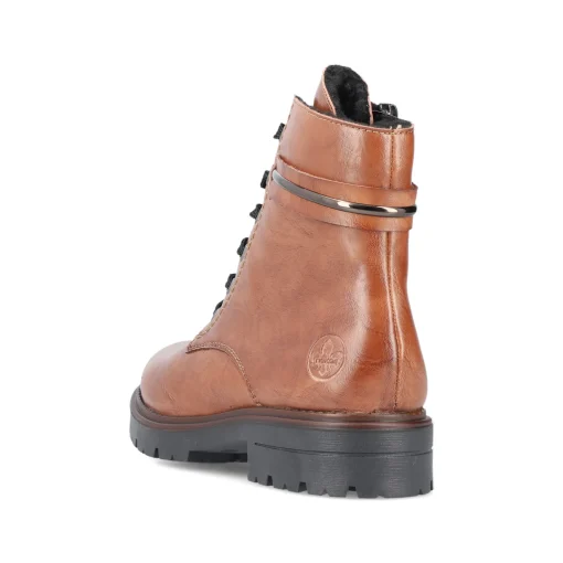 Rieker Damen Schnürstiefel kupferbraun