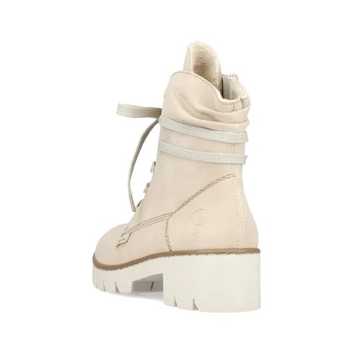 Rieker Damen Schnürstiefel vanillebeige