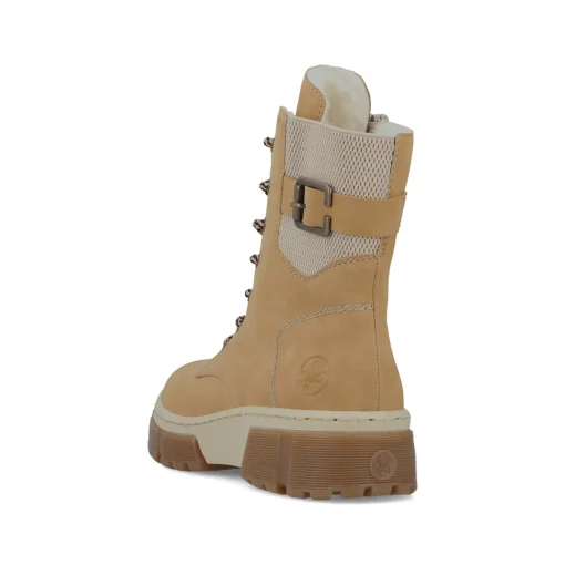 Rieker Damen Schnürstiefel kamelbraun