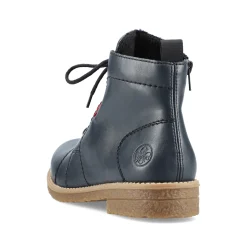 Rieker Damen Schnürstiefel marineblau