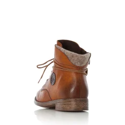 Rieker Damen Schnürstiefel zimtbraun