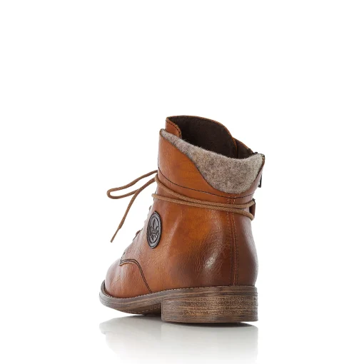Rieker Damen Schnürstiefel zimtbraun