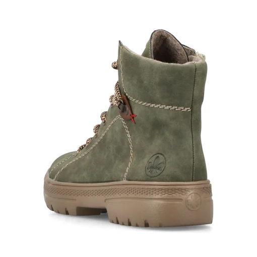 Rieker Damen Schnürstiefel kaktusgrün