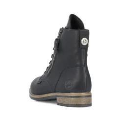 Rieker Damen Schnürstiefel asphaltschwarz