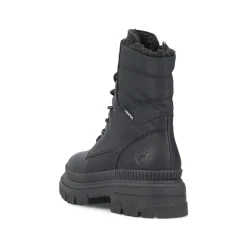 Rieker Damen Schnürstiefel nachtschwarz
