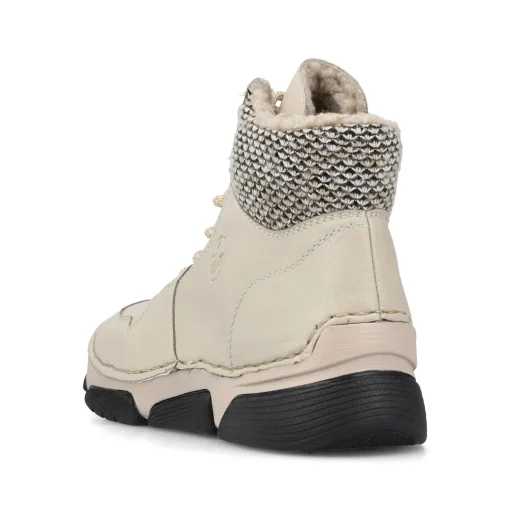 Rieker Damen Schnürstiefel hellbeige