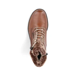Rieker Damen Schnürstiefel kastanienbraun