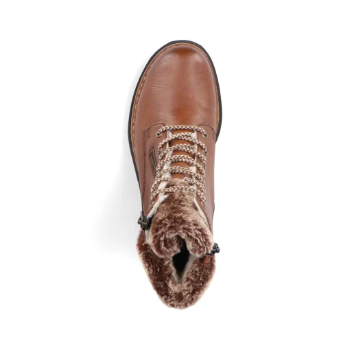 Rieker Damen Schnürstiefel kastanienbraun