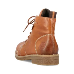 Rieker Damen Schnürstiefel karamellbraun