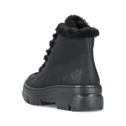 Rieker Damen Schnürstiefel urbanschwarz