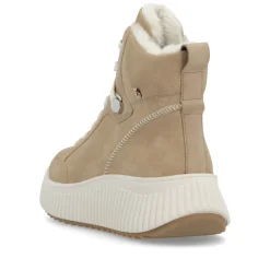 Rieker Damen Schnürstiefel lehmbeige