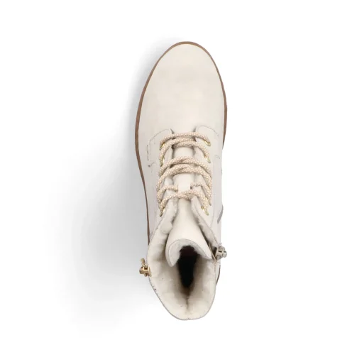 Rieker Damen Schnürstiefel hellbeige