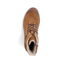 Rieker Damen Schnürstiefel kamelbraun